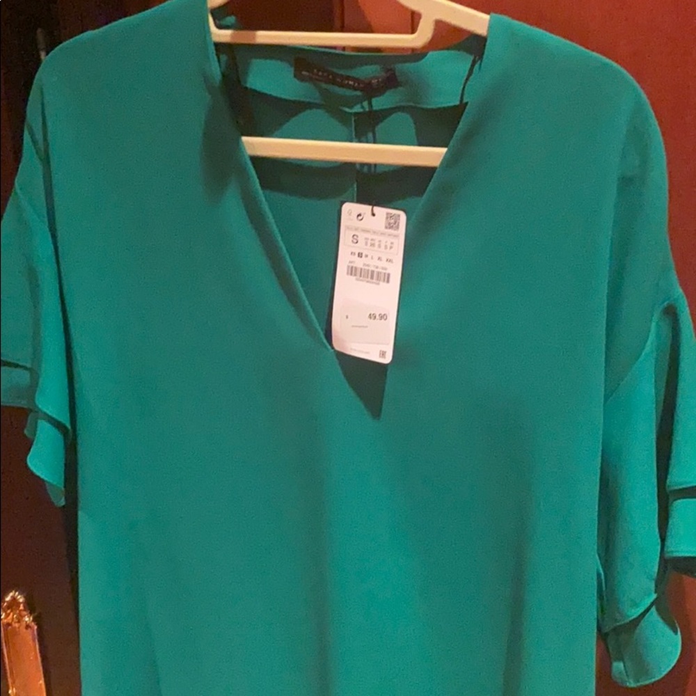 Zara green dress